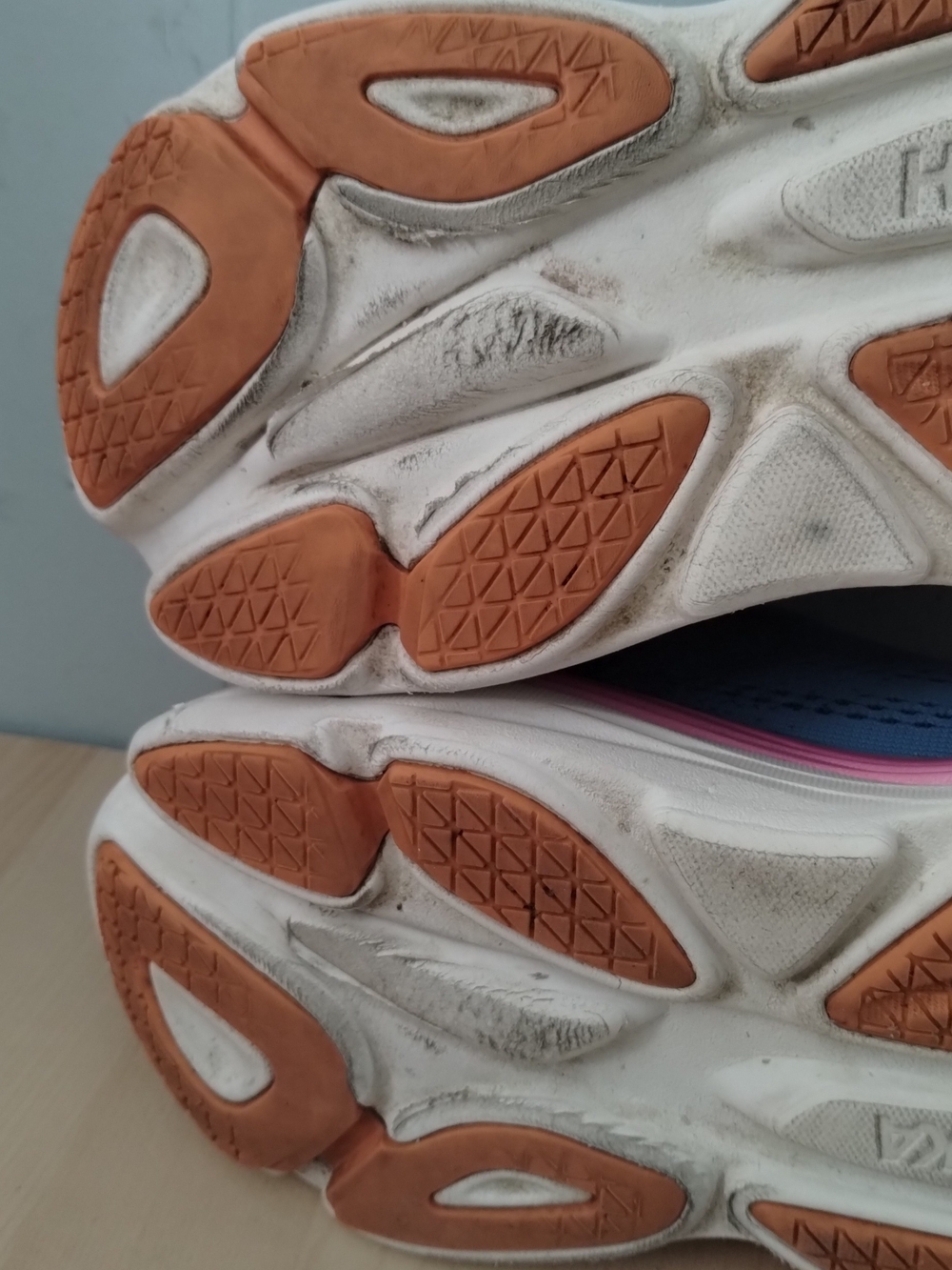 HOKA Bondi 8 Women’s Blue and Pink Running Shoes - Picture 11 of 12